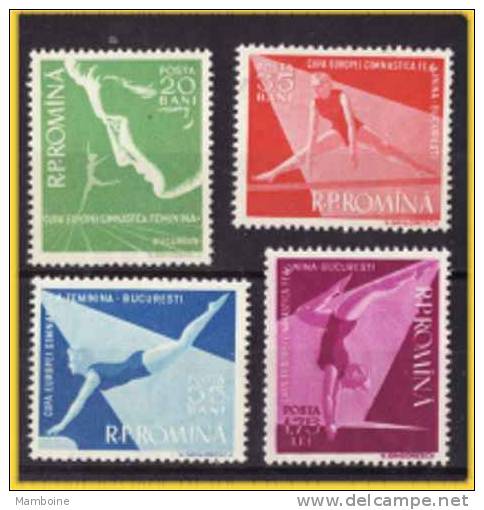 Roumanie 1957  Sport Gymnastique N 1511 à 1514 Neuf  X X Serie Compl. - Unused Stamps