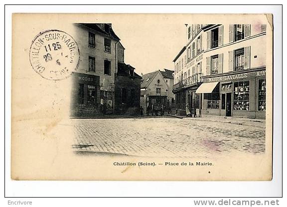 Cpa CHATILLON Place De La Mairie  Maison LAVIALLE - Châtillon