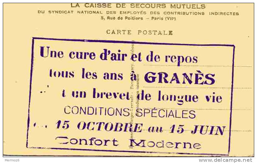 Le Foyer Des Indirectes à Realville Dans Le Parc Le Grand Chene Carte Animée La Caisse De Secours Mutuels 18 - Realville