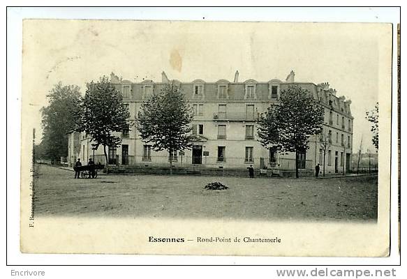 Cpa ESSONNES Rond Point De Chantemerle -ed Beaugeard - Essonnes