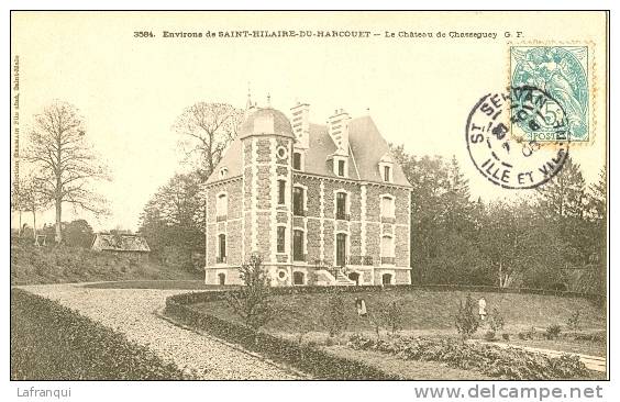 MANCHE - Ref No 50718-environs De St Hilaire Du Harcouet - Le Chateau De Chasseguey - Carte Bon Etat - - Autres & Non Classés