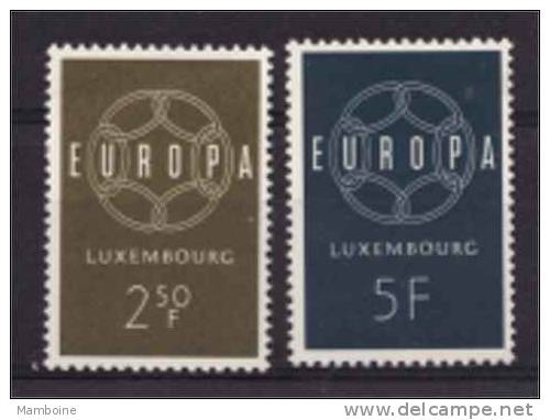 Luxembourg  -  1959   EUROPA  N° 567 à 568  Neuf X X Paire - 1959