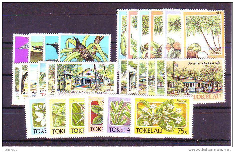 Tokelau, Nr 50/53, 111/116, 117/122, 123/128, 136/141 **, Michel = 22 Euro (Z21149) - Other & Unclassified