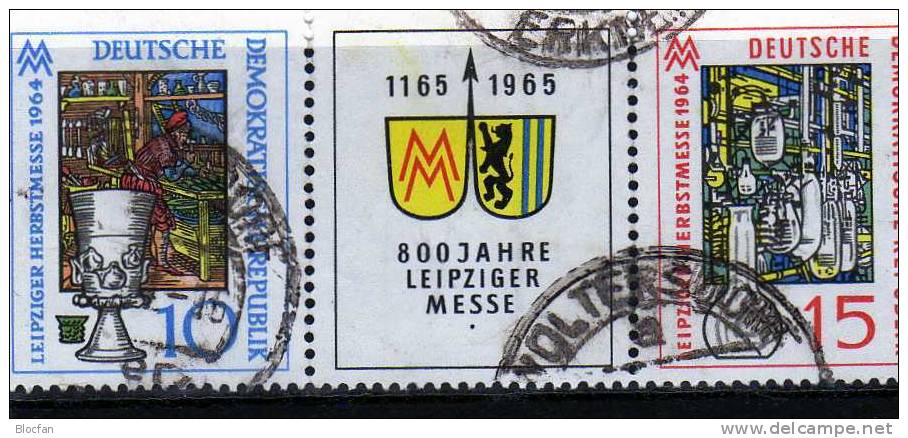 Abart Leipzig 1964 Dickes M In Messe DDR 1052 I O 25€ + Vergleichsstück - Errors & Oddities