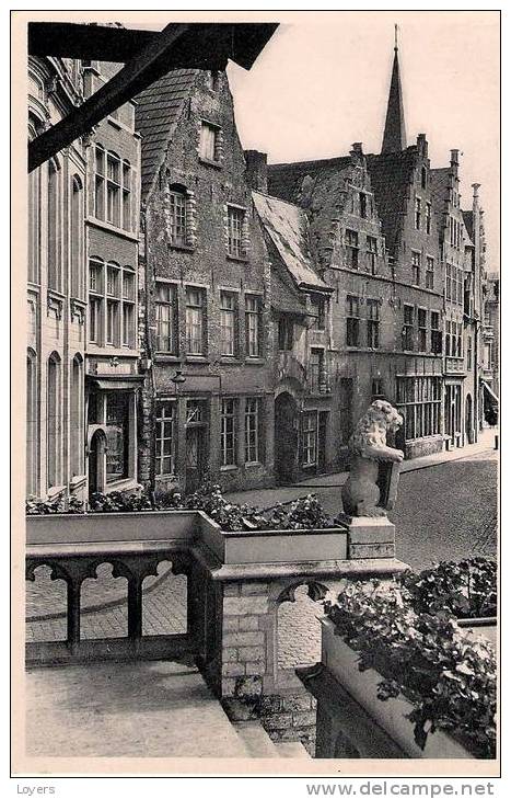 Lierre. Vieilles Maisons Derrière L'Hotel De Ville. - Lier. Oude Huizen Achter Het Stadhuis.(PUB Martougin Au Verso ) - Lier