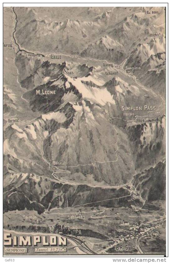 Tunnel Du Simplon ° Brig - Iselle (1907) - Ouvrages D'Art