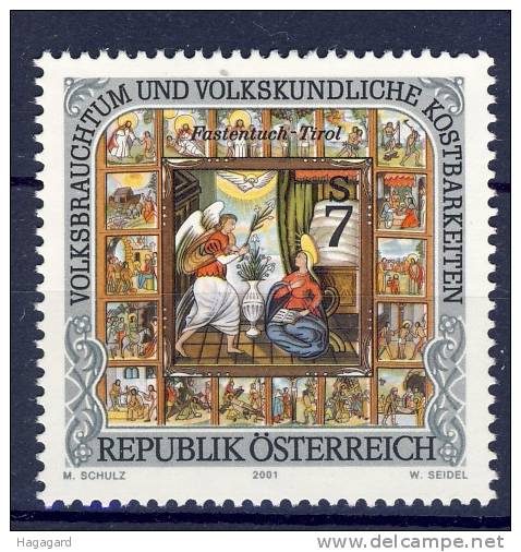 ##2001. Austria.  Folklore. Easter. Michel 2343. MNH ** - Ungebraucht