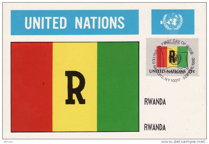 330  - Nations-Unies New York - Drapeaux - Cartes-maximum