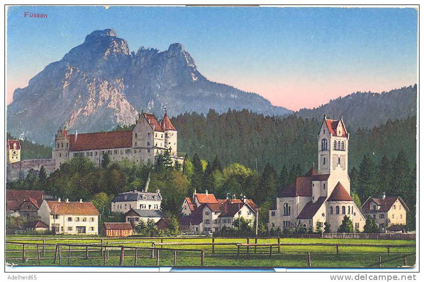 Füssen (Ansicht, Panorama) 1927 Photoglob Zürich - Füssen