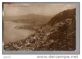 CP Ancienne Suisse Montreux Vue Générale - Ed Perrochet & David La Chaux De Fonds - CAD 14-07-1914 Montreux Lettres - La Chaux