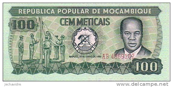 MOZAMBIQUE   100 Meticais   Daté Du 16-06-1980    Pick 126     ***** BILLET  NEUF ***** - Mozambique