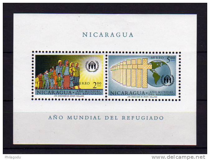 Nicaragua 1961, Réfugiés, Bloc 95 , ++ Cote2010= 7,50 E  Neuf Sans Charnière+ Postfrich+ Mint N.H + - Vluchtelingen