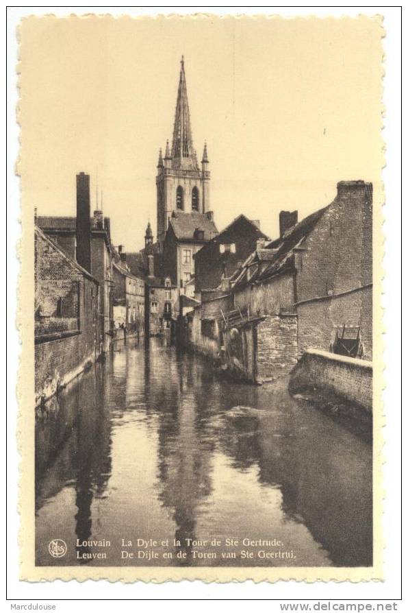 Leuven. Louvain. De Dijle En De Toren Van Sinte Geertrui. La Dyle Et La Tour De Sainte Gertrude. - Leuven