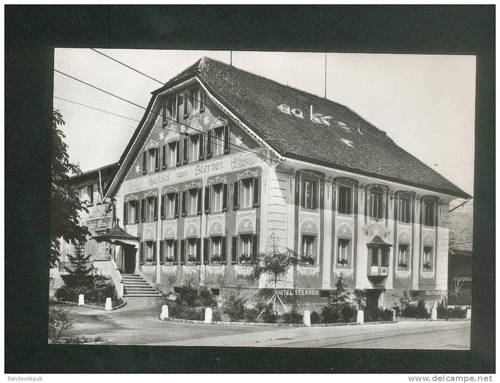 CPSM - Suisse - Menziken - Hôtel Sternen ( Gasthof Photo E. Huber ) - Menziken