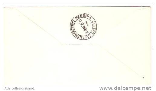 24013)lettera F.D.C. S. Vincezo De Paoli E S.lucia De Marillac Con 100£+40£+70£  Vaticane Da Città Del Vaticano A Messin - Storia Postale