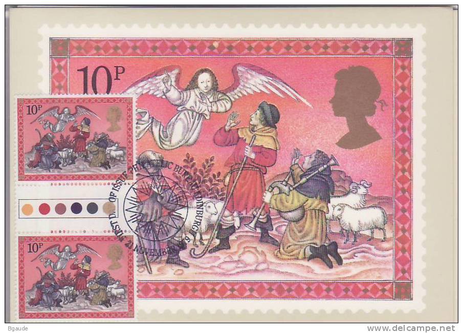 GRANDE BRETAGNE  CARTE MAXIMUM NUM.YVERT  918 NOEL LA NATIVITE - Cartes PHQ