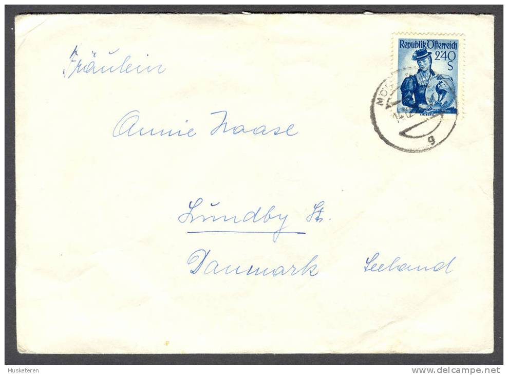 Austria MÖDLING 1959 Cover Brief LUNDBY St. Seeland Denmark - Storia Postale
