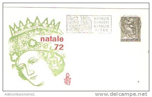 24106)lettera F.D.C. Natale´72 Con 20£  Vaticane  Da Città Del Vaticano A Città - Briefe U. Dokumente