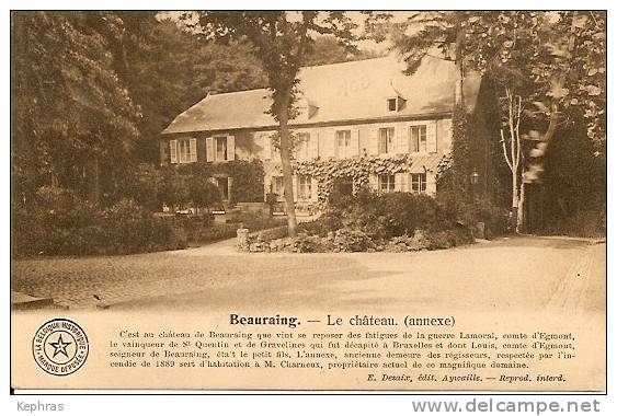 BEAURAING : Le Chateau (Annexe) - Cachet De La Poste 1913 - Beauraing