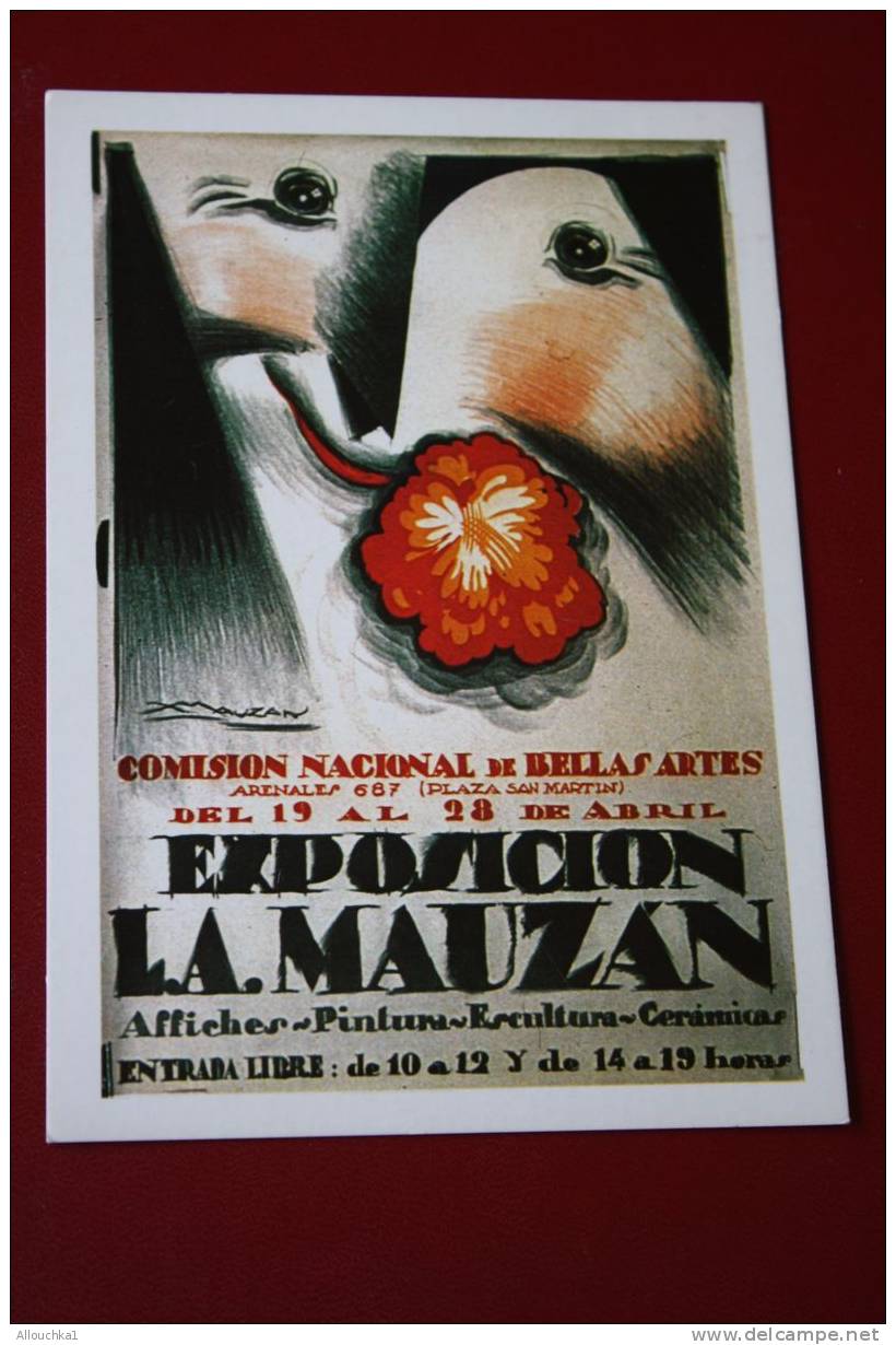 ILLUSTRATEUR  SIGNée - L.A. MAUZAN -AFFICHE EXPOSITION MAUZAN- CENTENAIRE -1983  12 TIRAGES A 1000 EXEMPLAIRES - Mauzan, L.A.