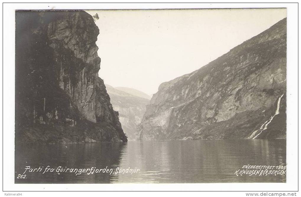 NORVÈGE  /  NORGE  /  NORDLAND  /  PARTI  FRA  GEIRANGERFJORDEN , SÖNDMÖR  /  Tirage Argentique , Cliché Pris En 1909 - Norvège