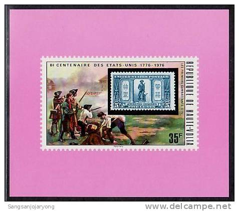 US Bicentenaire, Burkina Faso Sc352 D/S US Bicentennial, US #619 - Onafhankelijkheid USA