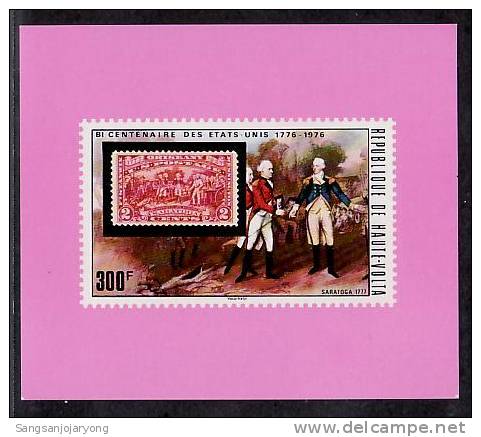 US Bicentenaire, Burkina Faso Sc357 D/S US Bicentennial, US #644 - Onafhankelijkheid USA