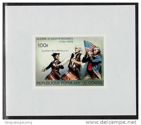 US Bicentenaire, Congo Sc390 D/S US Bicentennial, The Spirit Of 76 - Unabhängigkeit USA