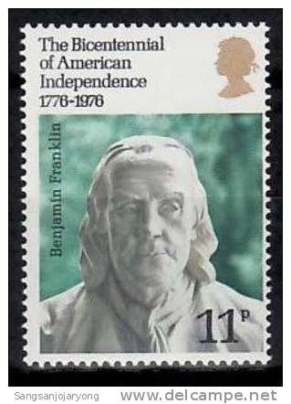 US Bicentenaire, GB Sc785 US Bicentennial, Benjamin Franklin - Independecia USA