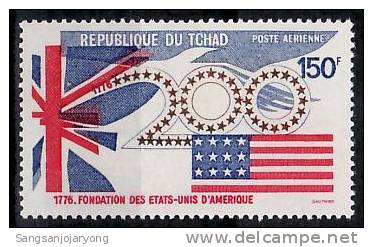 US Bicentenaire, Chad ScC173 US Bicentennial, Flags - Indépendance USA