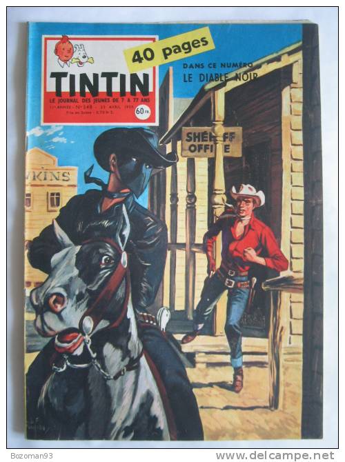 TINTIN N° 548  COUVERTURE DE LILIANE ET FRED FUNCKEN (  MARECHAL BERNADOTTE ROI DE SUEDE Histoire De 4 Pages Inédites) - Tintin