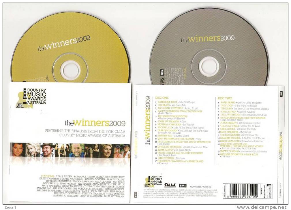 Tamworth - Australian Country Music Awards -  The Winners 2009 - 2 Original CDs - Country En Folk
