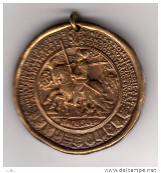 Médaille Féodale 1586 A Identifier -38mm- - Andere & Zonder Classificatie