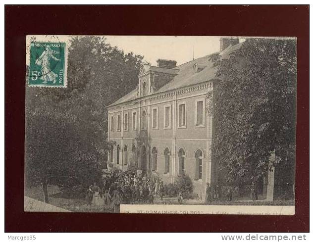 St Romain De Colbosc L'école Pensionnat De Filles édit.P.C. N° 24 Animée Belle Carte - Saint Romain De Colbosc