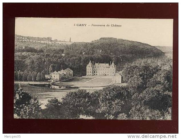 Cany Panorama Du Chateau  édit.loic ? N° 5   Belle Carte - Cany Barville