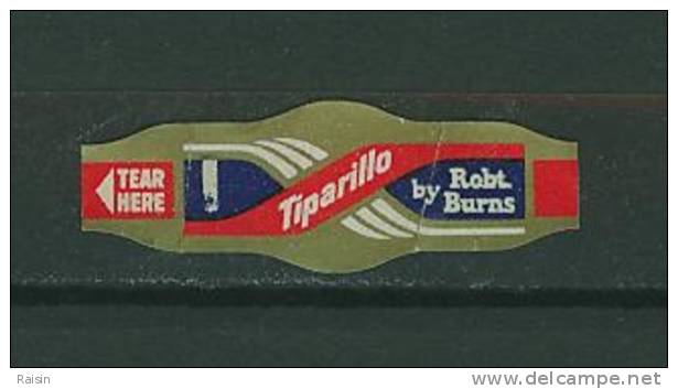 Tiparillo  By Robt Burns  Bague De Cigare  BE - Cigar Bands