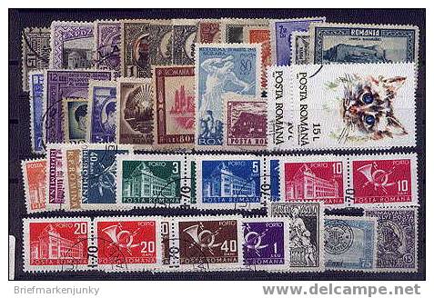 196) Rumänien Kleines Lot älterer Marken */**/gestempelte - Collections