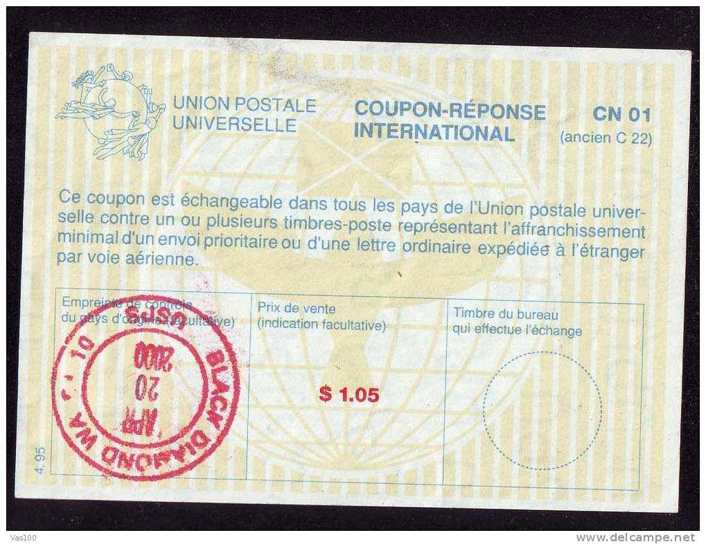 CUPON - REPONSE INTERNATIONAL 1.05 $  2000 UNITED STATES. (I) - U.P.U.