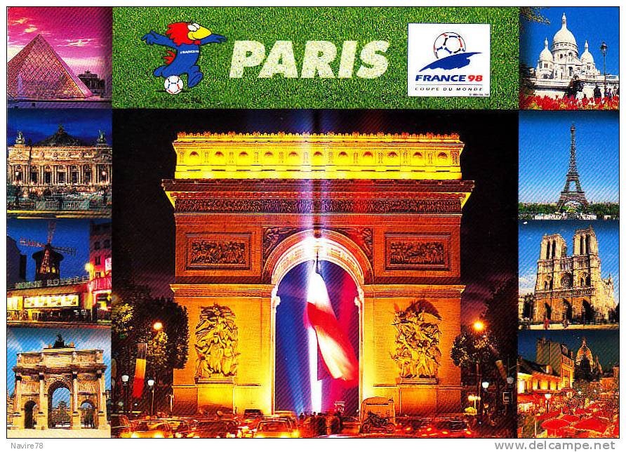 Coupe Du Monde De Football 1998. Carte Collector  N°23/24 - Exhibitions