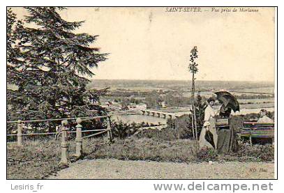 CPA - SAINT SEVER - VUE PRISE DE MORLANNE - 26 - N. D. - ANIMEE - Saint Sever