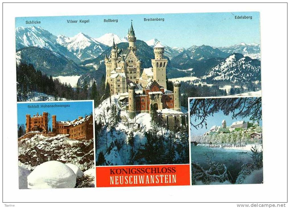 Allemagne - Lot De 3 Cartes Du Chateau De NEUSCHWANSTEIN - Füssen