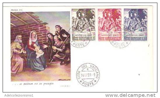 23520)lettera F.D.C. Natività D.n.i Christy Con  15£+60£+25£  Vaticane Da Città Del Vaticano A Città - Storia Postale