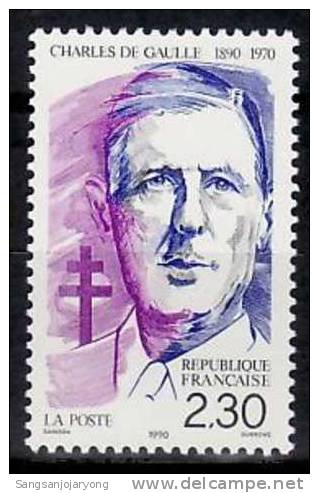 Adenauer, France Sc2207 Charles De Gaulle - De Gaulle (Generaal)