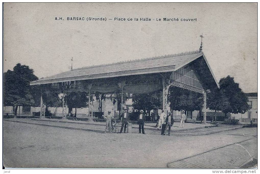 - GIRONDE - BARSAC - PLACE DE LA HALLE - LE MARCHE COUVERT - - Autres & Non Classés