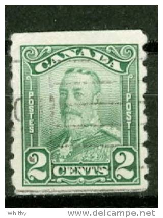 1929 2 Cent  King George V Scroll Coil Issue #161 - Used Stamps