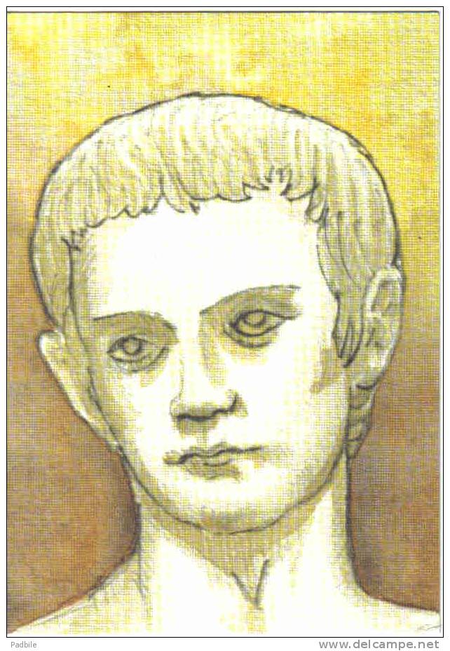 Carte Postale 59. Bavay  Caligula  Illustration De Boris Mari Au Musée  D'archéologie  Trés  Beau Plan - Bavay