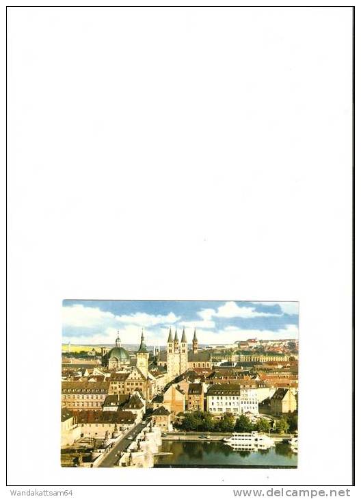 AK WÜRZBURG  Blick Von Der Festung Marienberg Zum Domstraße Mit Alte Mainbrücke Mit VW-Käfer 18.-7.66 877 ROTHENBURG - Wuerzburg