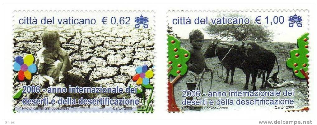 Vatican / Protection Of Environment / Deserts - Unused Stamps