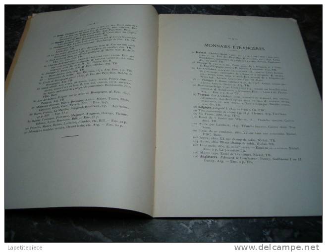 Catalogue De Vente Monnaies Féodales Drouot, Vente Du 1er Mai 1911 à Paris, Hotel Drouot Salle N°8 - Literatur & Software