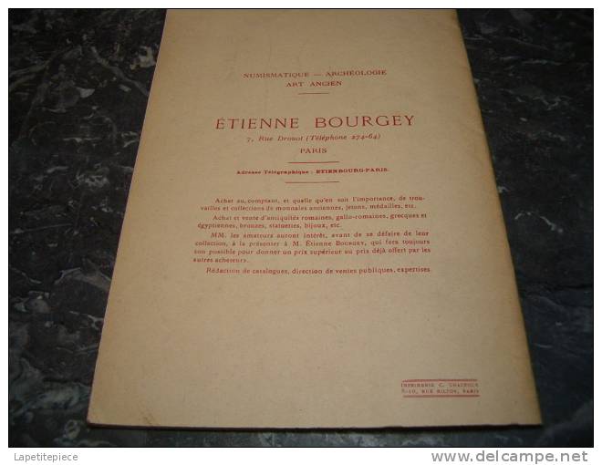 Catalogue de vente Monnaies Féodales Drouot, Vente du 1er Mai 1911 à Paris, Hotel Drouot salle n°8